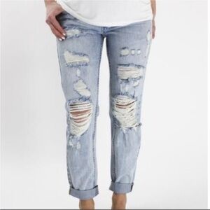 One Teaspoon Distressed Slim Ankle Jean 28